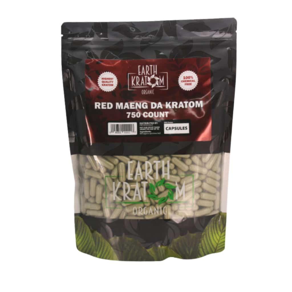 Earth Kratom Red Maeng Da - 750ct Kratom Capsules - Smoke Shop Wholesale. Done Right.