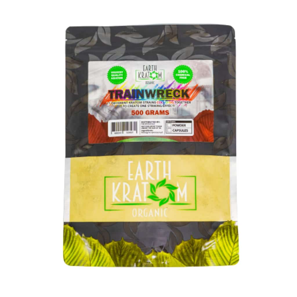 Earth Kratom Trainwreck - 500g Kratom Powder - Smoke Shop Wholesale. Done Right.