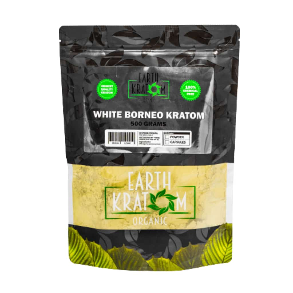 Earth Kratom White Borneo - 500g Kratom Powder - Smoke Shop Wholesale. Done Right.