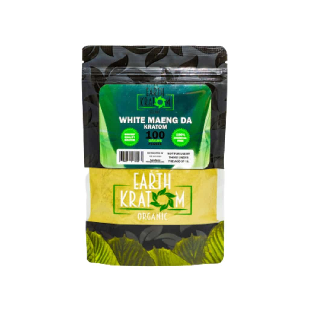 Earth Kratom White Maeng Da - 100g Kratom Powder - Smoke Shop Wholesale. Done Right.