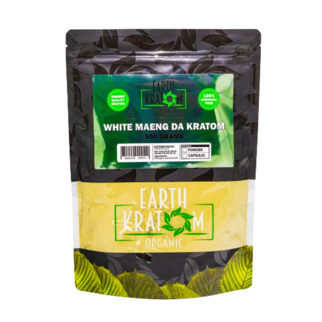 Earth Kratom White Maeng Da - 500g Kratom Powder - Smoke Shop Wholesale. Done Right.