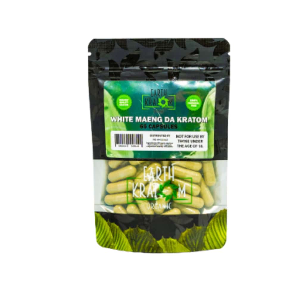 Earth Kratom White Maeng Da - 65ct Kratom Capsules - Smoke Shop Wholesale. Done Right.