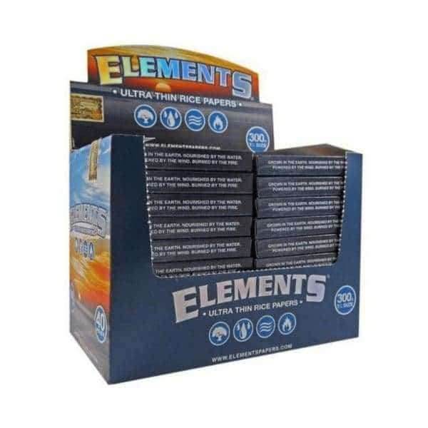 Elements 1 1/4 Papers 300 Block - Smoke Shop Wholesale. Done Right.