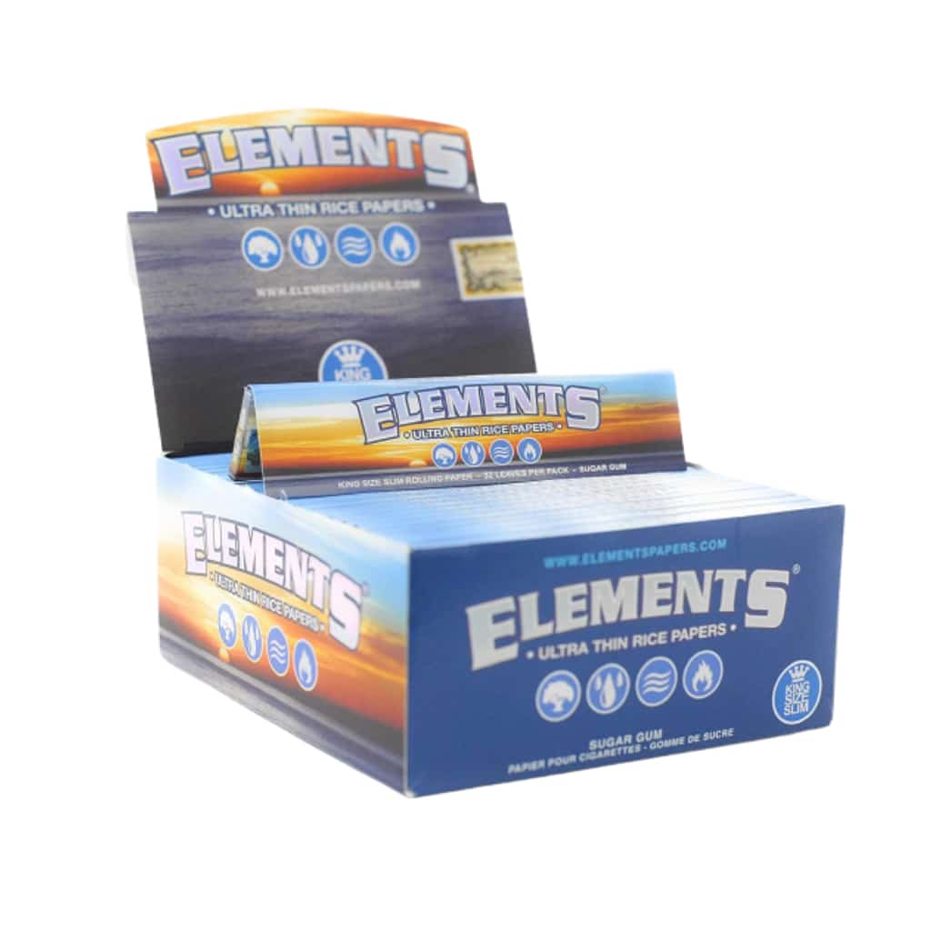 Elements King Size Slim Rolling Papers 50 ct Box - Smoke Shop Wholesale. Done Right.