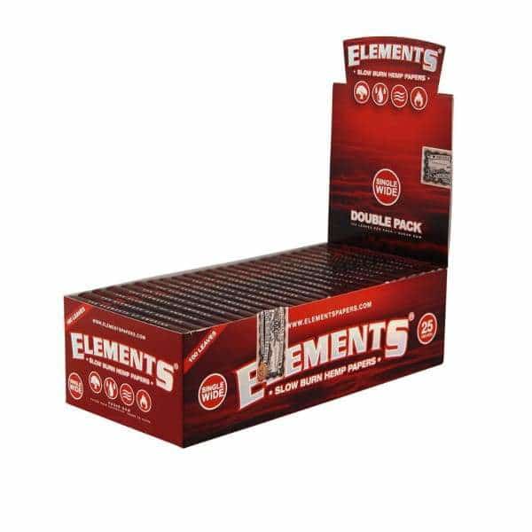 Elements Red Slow Burn Hemp Single Wide - Smoke Shop Wholesale. Done Right.