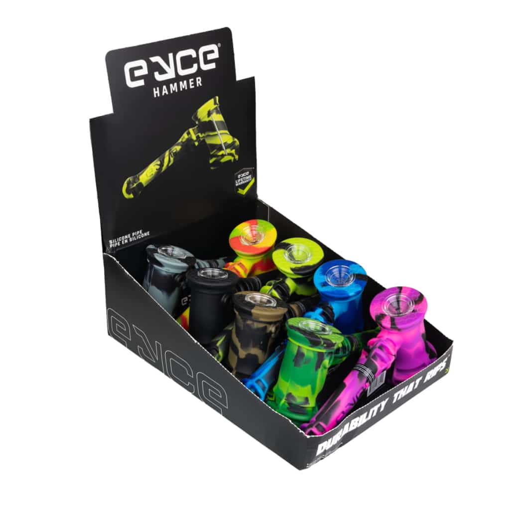 Eyce Hammer Bubbler - 8ct Display - Smoke Shop Wholesale. Done Right.