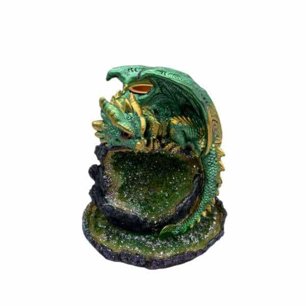Green Baby Dragon Crystal Backflow Burner - Smoke Shop Wholesale. Done Right.