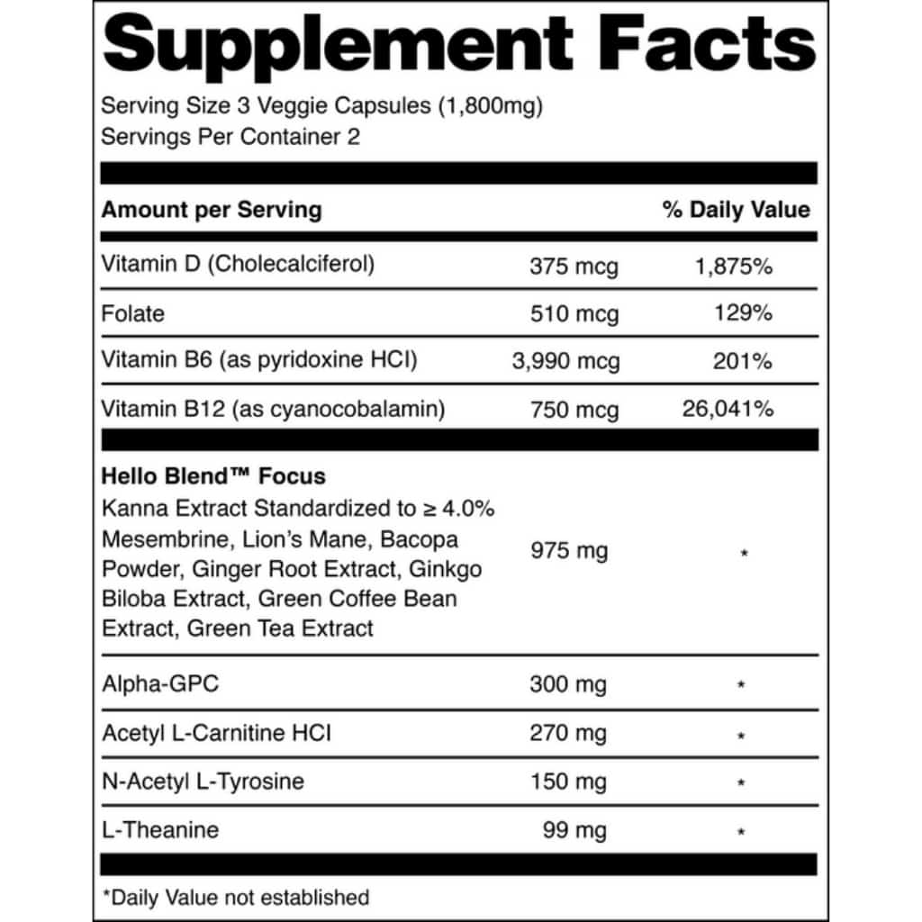Hello Kanna - Focus Pak **CLOSEOUT** - Smoke Shop Wholesale. Done Right.