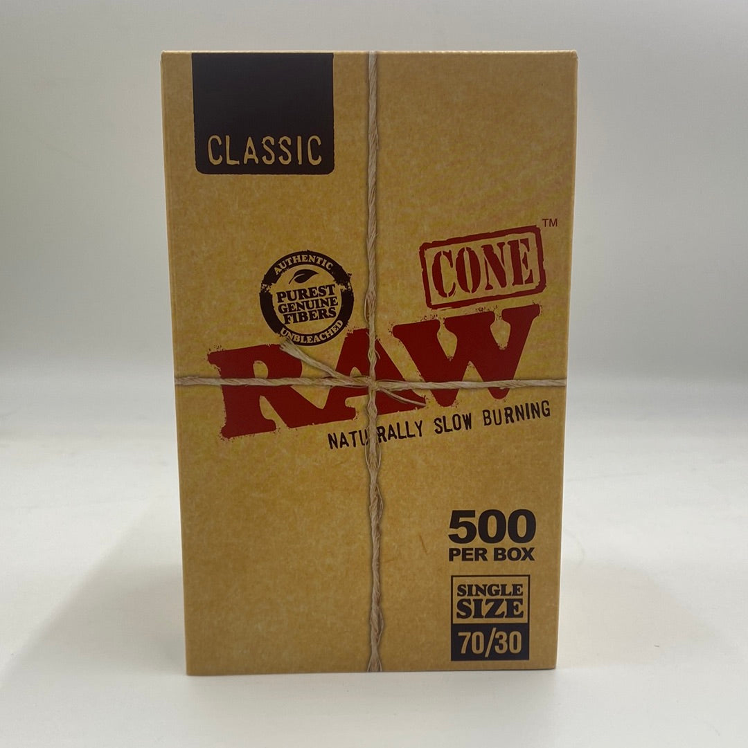 RAW Classic pre-rolled cones single size 70/45