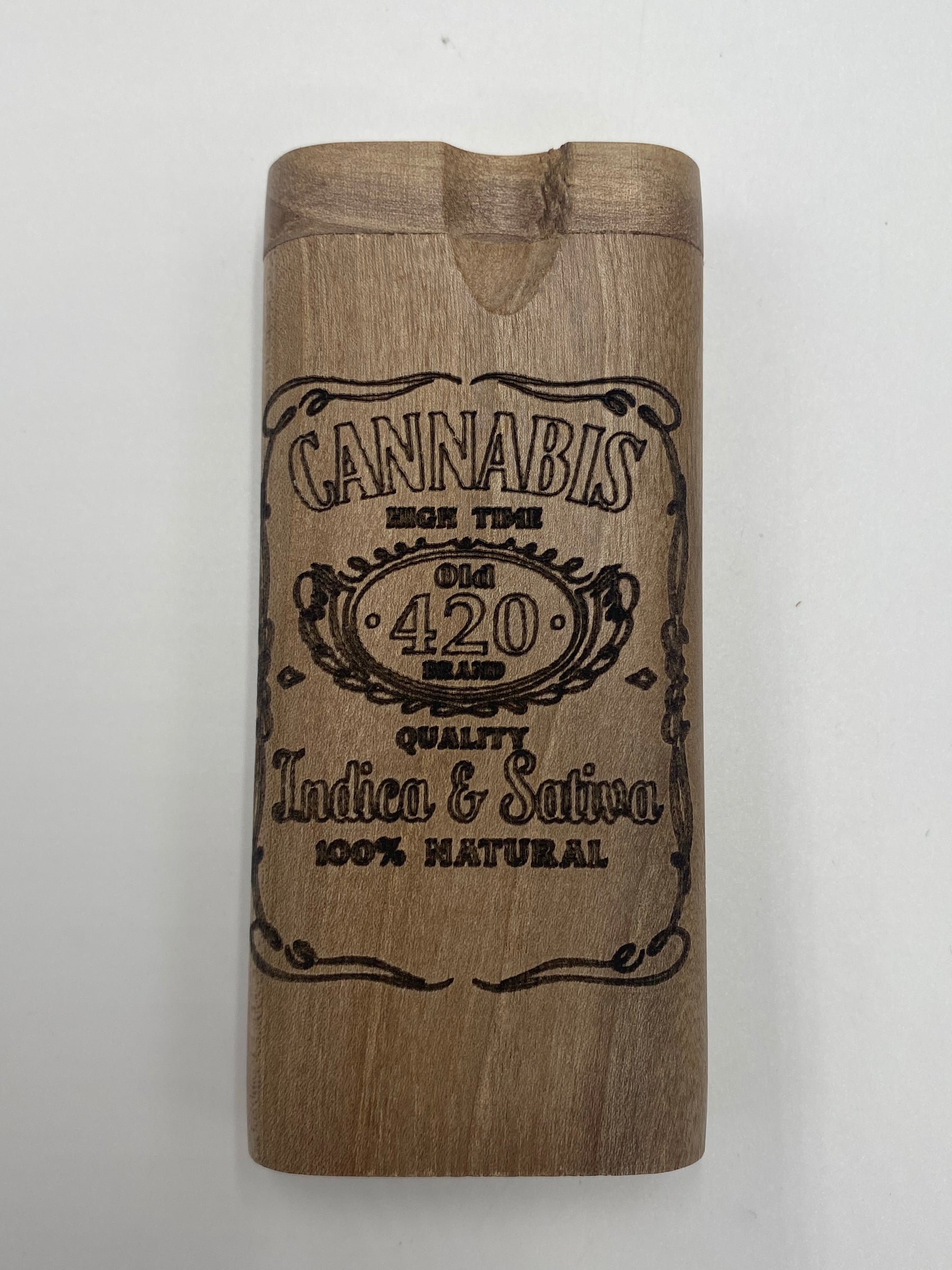 LARGE CANNABIS 420 WOOD DUGOUT