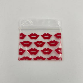 Apple Brand 1 1/4"x1" Red Lips Ziplock Bags