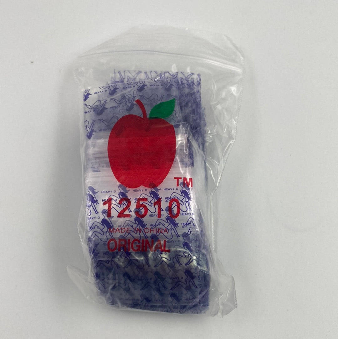 Apple Brand 1 1/4"x1" Lady Ziplock Bag