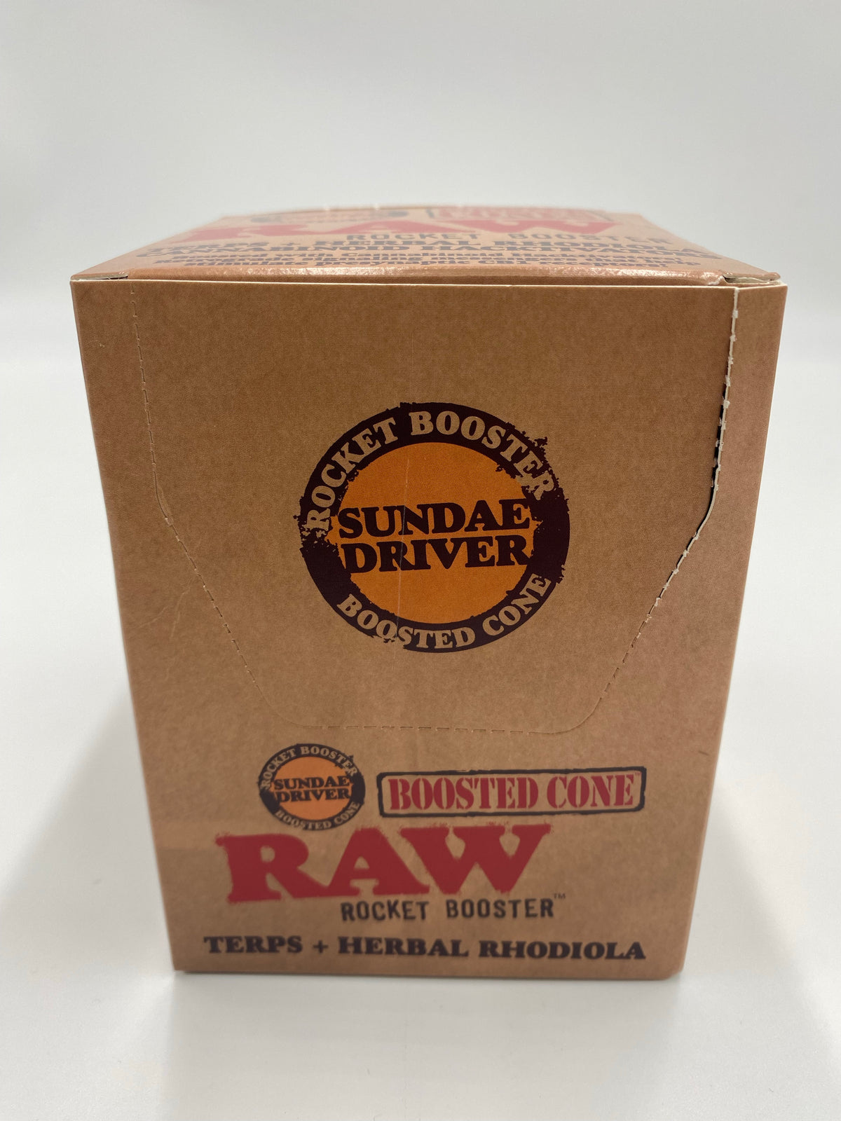 RAW ROCKET BOOSTER TERP INFUSED CONE SUNDAE DRIVER FLAVOR 12 CT DISPLAY