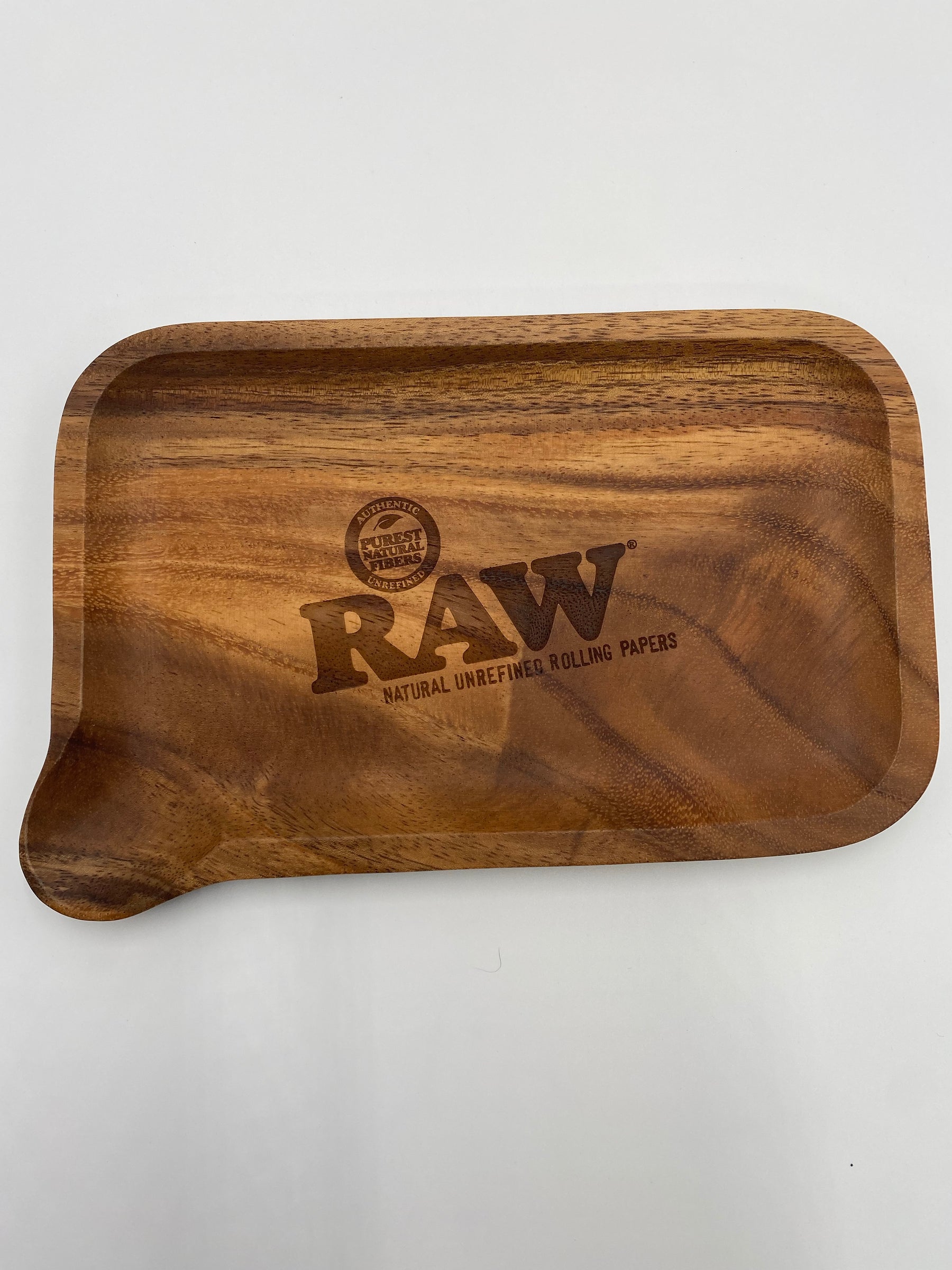 RAW ROLLING TRAY WOOD WITH POUR SPOUT