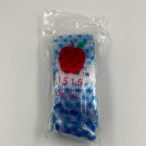 Apple Brand 1 1/2"x1 1/2" Blue Star Ziplock Bags 1000 CT