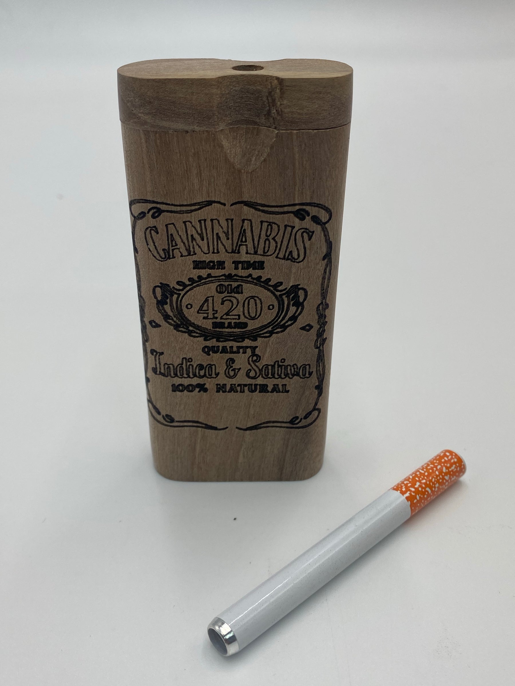 LARGE CANNABIS 420 WOOD DUGOUT