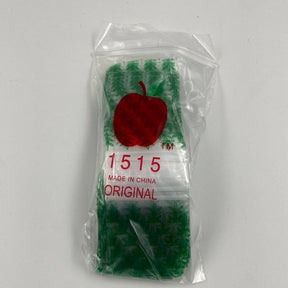 Apple Brand 1 1/2"x1 1/2" Green Leaf Ziplock Bags 1000 CT
