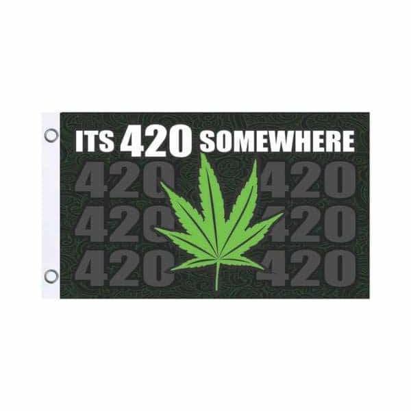 It’s 420 Somewhere Fly Flag - Smoke Shop Wholesale. Done Right.