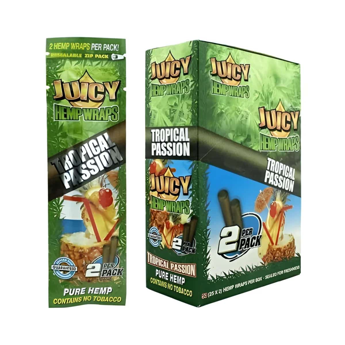 Juicy Jay’s Hemp Tropical Passion Wrap - Smoke Shop Wholesale. Done Right.