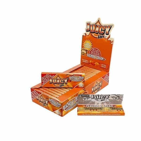 Juicy Jay’s Peach Cream Rolling Papers - Smoke Shop Wholesale. Done Right.