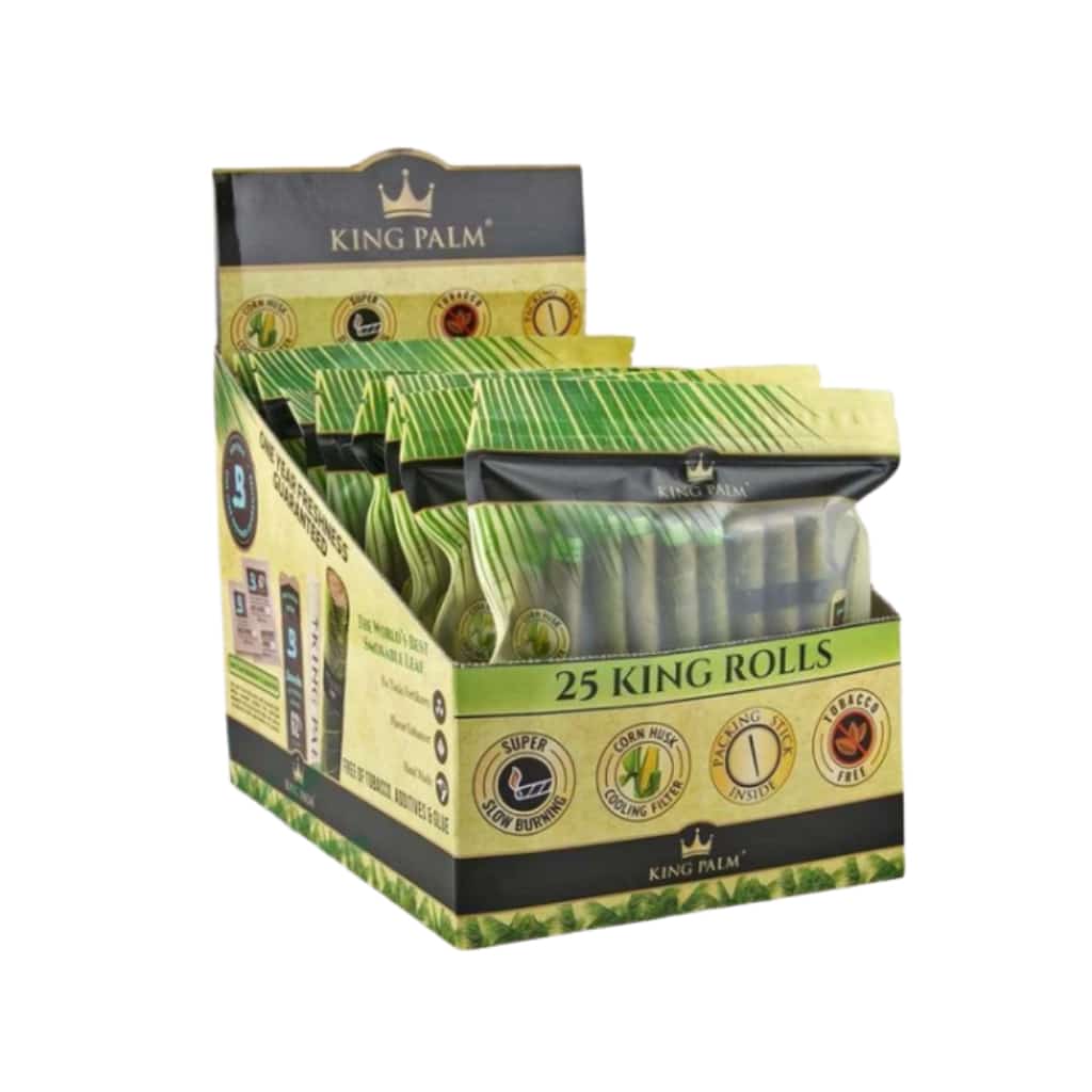 King Palm King Size 25 Pack - 8ct Display **CLOSEOUT** - Smoke Shop Wholesale. Done Right.