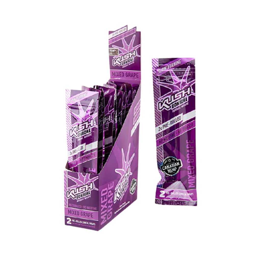 Kush Grape Hemp Cone Wrap - Smoke Shop Wholesale. Done Right.