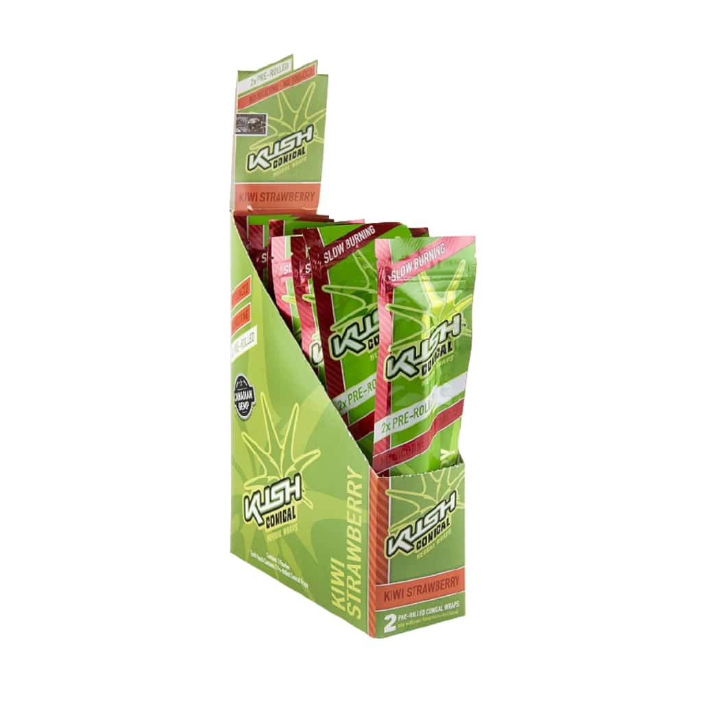 Kush Kiwi-Strawberry Hemp Cone Wrap - Smoke Shop Wholesale. Done Right.