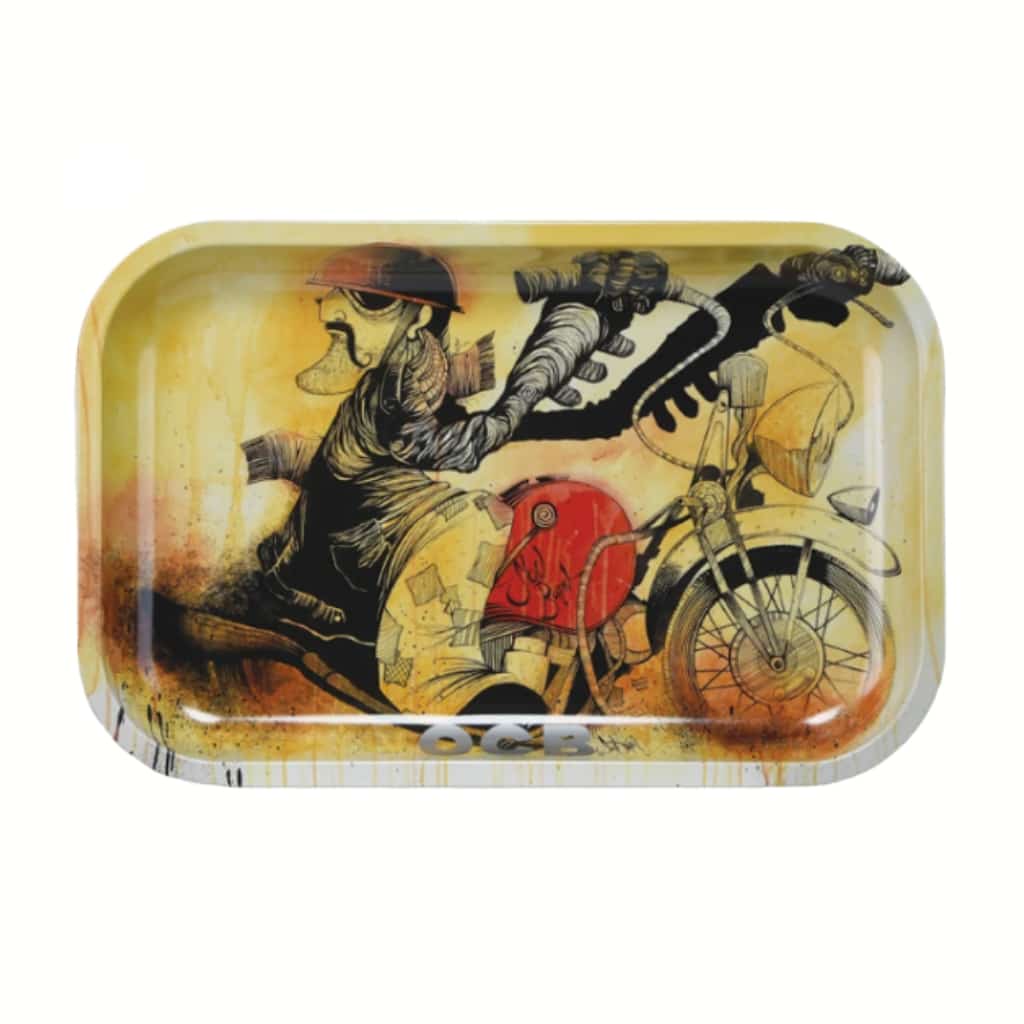 Large OCB Motorcycle Rolling Tray *** CLOSEOUT *** - Smoke Shop Wholesale. Done Right.
