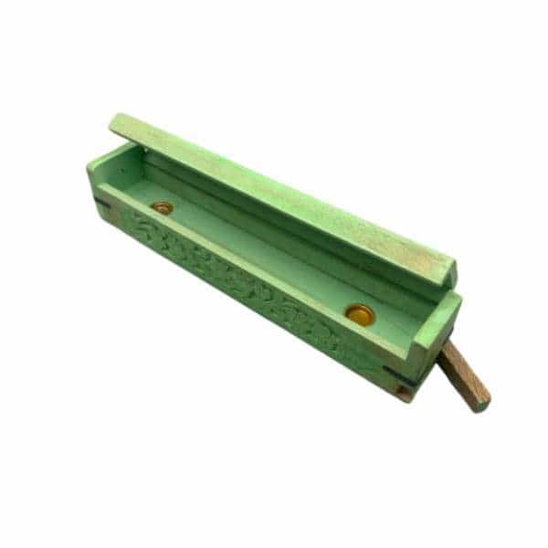 Sanded Green Coffin Box Incense Burner - Smoke Shop Wholesale. Done Right.
