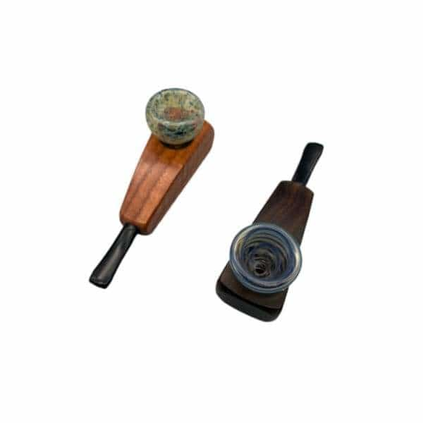 Small Wood Pipe with Lid from The Mill