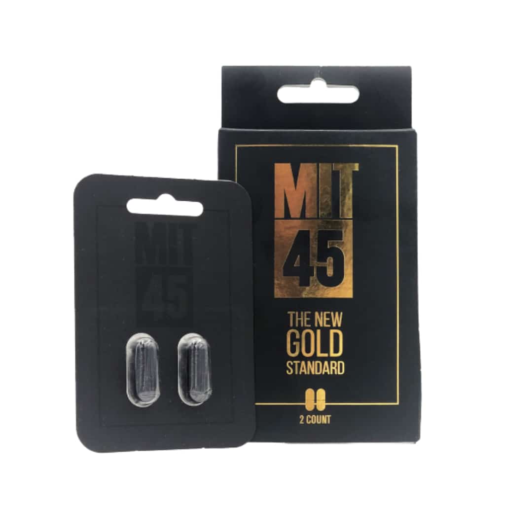 MIT 45 New Gold Standard Capsules-2 Caps-12 Pack - Smoke Shop Wholesale. Done Right.