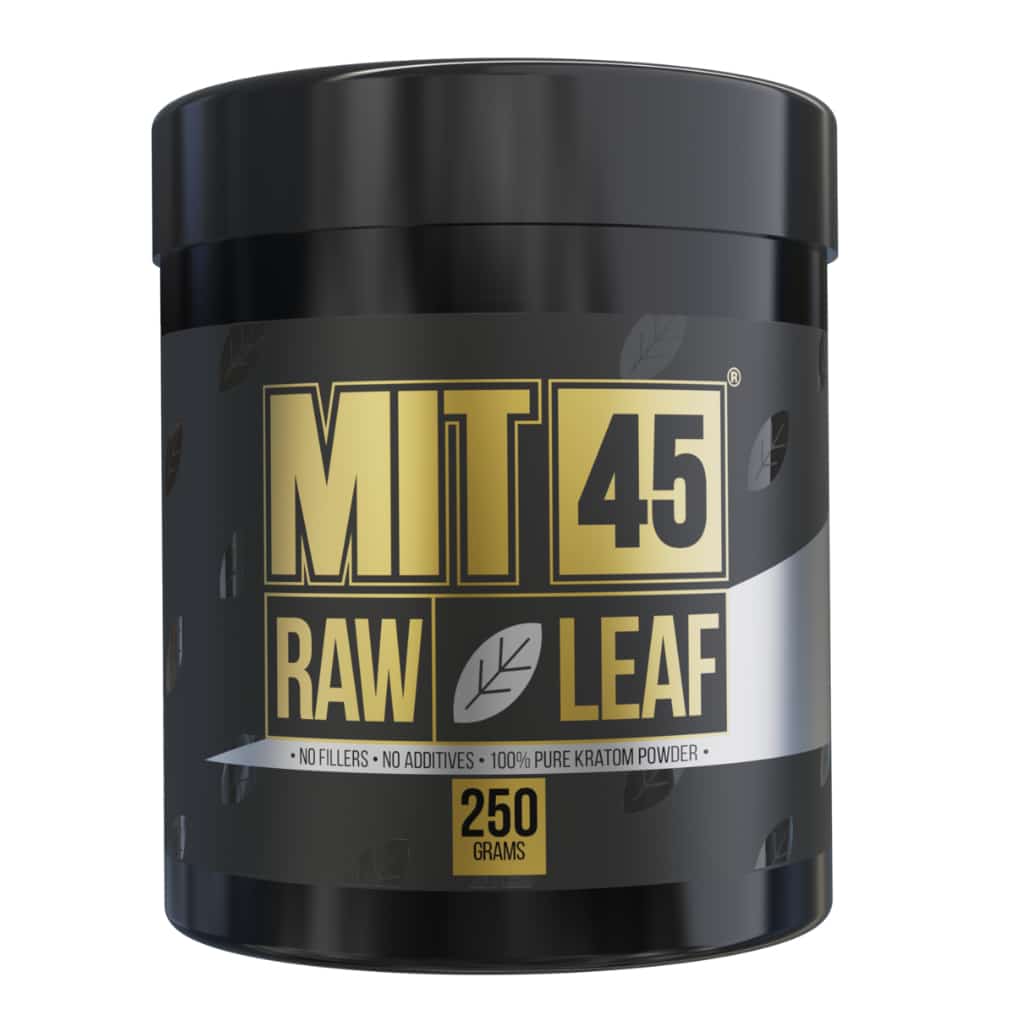 MIT 45 Raw Leaf White Kratom - 250g Powder - Smoke Shop Wholesale. Done Right.