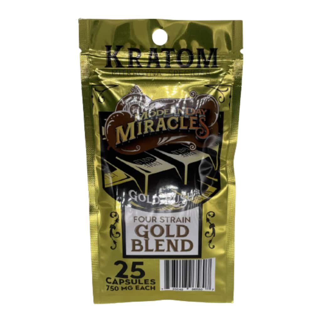 Modern Day Miracles Gold Rush Kratom Capsules - Smoke Shop Wholesale. Done Right.