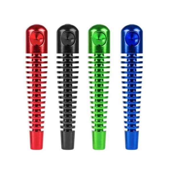 Novelty Skeleton Ribbed Anodized Pipe - Smoke Shop Wholesale. Done Right.