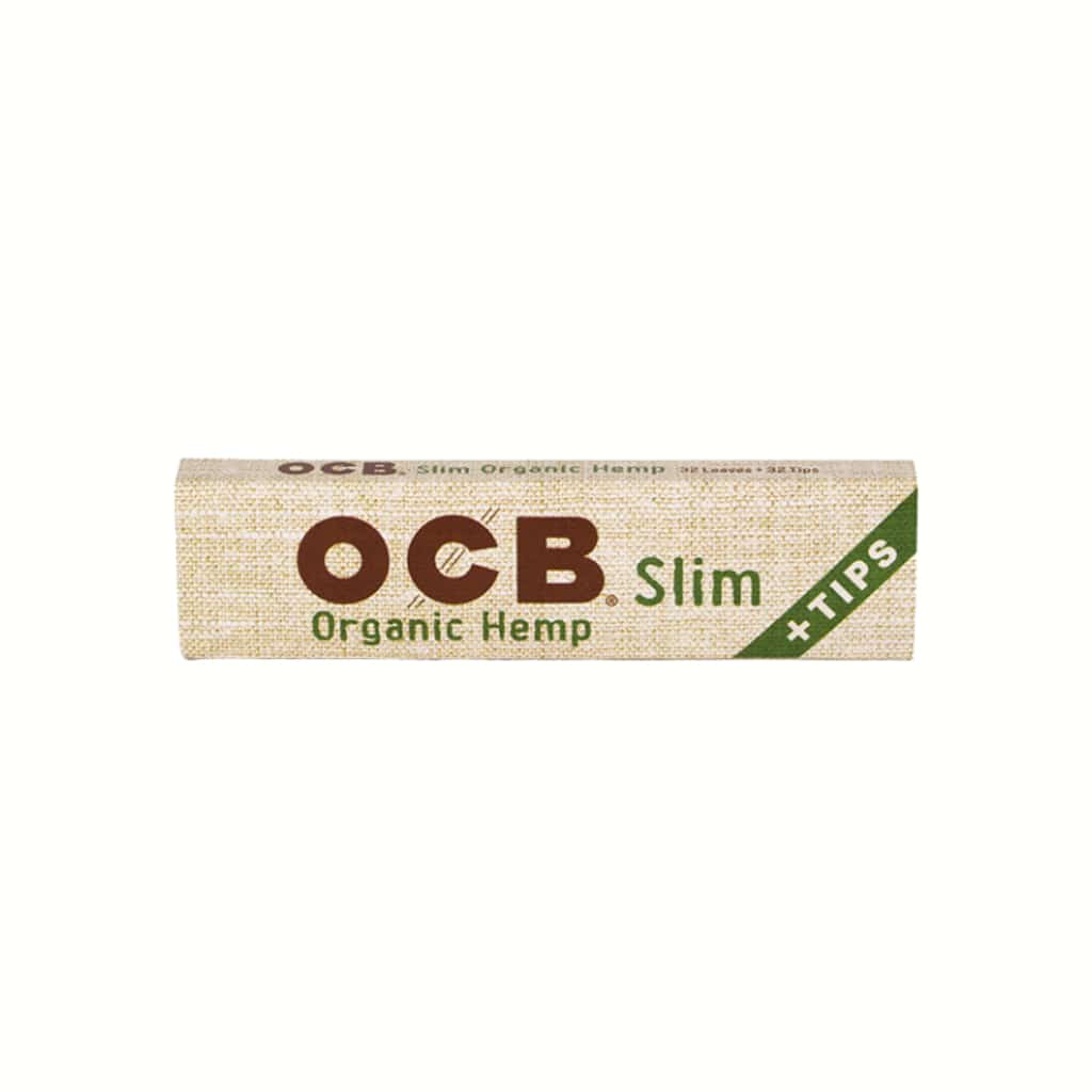 OCB Organic Hemp Slim Papers + Tips - 24ct - Smoke Shop Wholesale. Done Right.