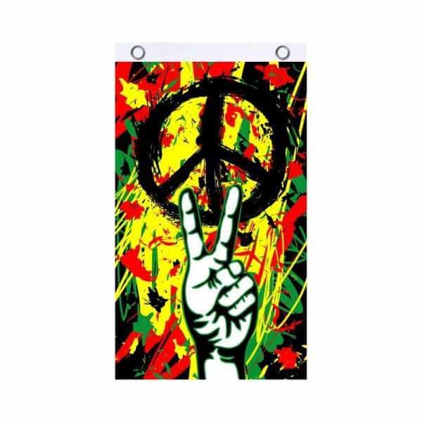 Peace Graffiti Fly Flag - Smoke Shop Wholesale. Done Right.