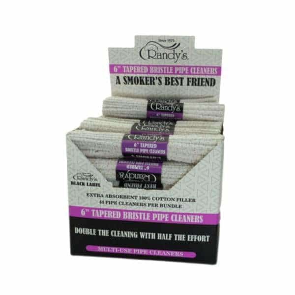 Randy’s 6’’ Tapered Bristle Pipe Cleaners - 48ct - Smoke Shop Wholesale. Done Right.