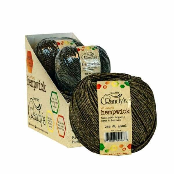 Randy's Hemp Wick 250ft Spool - 4ct Display