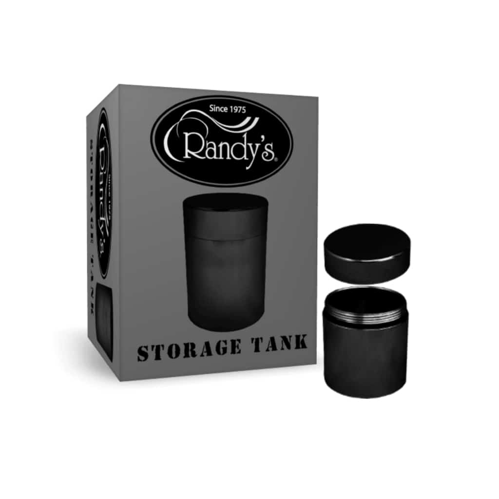Randy’s Storage Tank: 45mm Black Aluminum Tank - Smoke Shop Wholesale. Done Right.