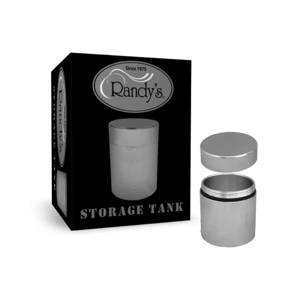 Randy’s Storage Tank: 45mm Silver Aluminum Tank - Smoke Shop Wholesale. Done Right.