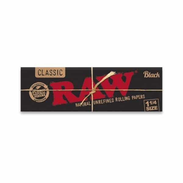 RAW Black 1¼ Rolling Paper - Smoke Shop Wholesale. Done Right.
