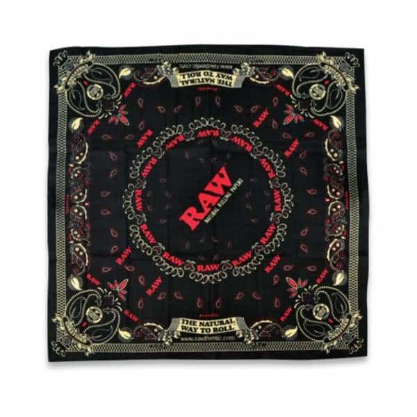 RAW Black Bandana - Smoke Shop Wholesale. Done Right.