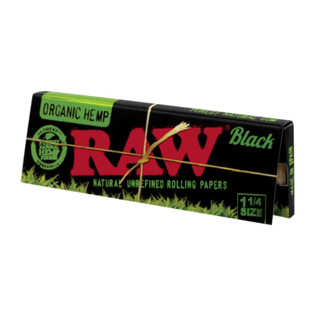 RAW Black Organic Hemp 1¼ - 24ct - Smoke Shop Wholesale. Done Right.