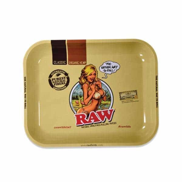 RAW GIRL Large Rolling Tray - Smoke Shop Wholesale. Done Right.