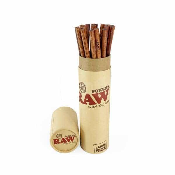 RAW Large Wooden Poker - 20ct - Smoke Shop Wholesale. Done Right.