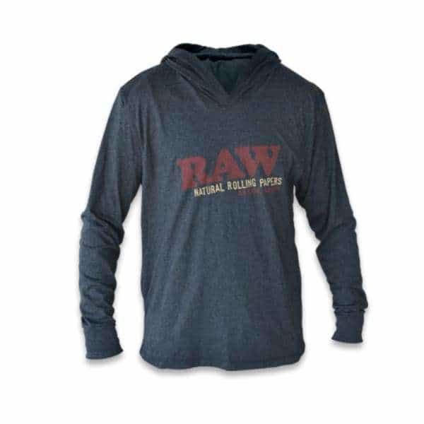 RAW Lightweight Hoodie Dark Grey - Smoke Shop Wholesale. Done Right.