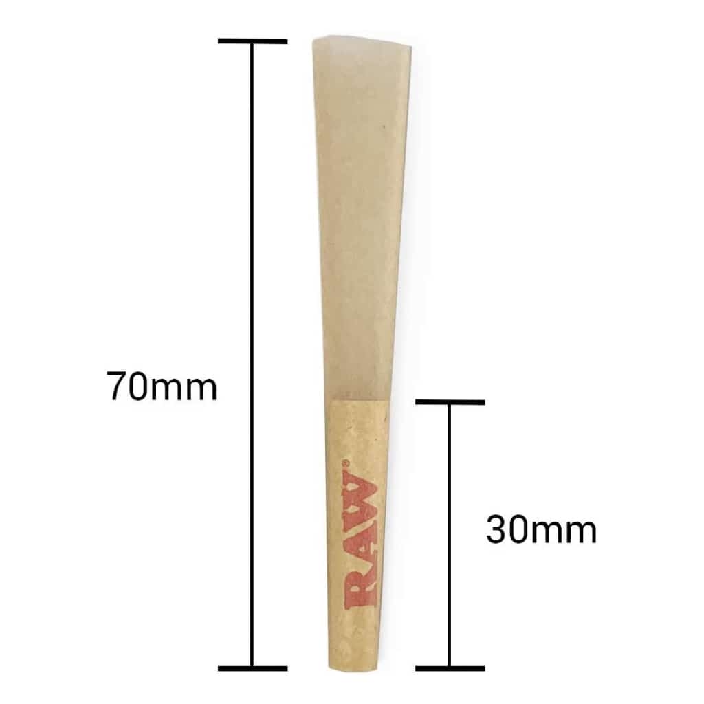 RAW Single Size Classic Cones 70mm/30mm - Smoke Shop Wholesale. Done Right.
