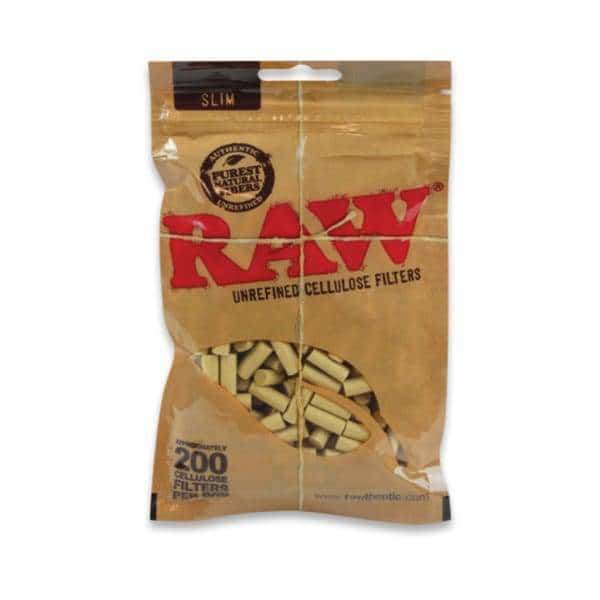 RAW Slim Cellulose Filters 30 Bag Display - Smoke Shop Wholesale. Done Right.
