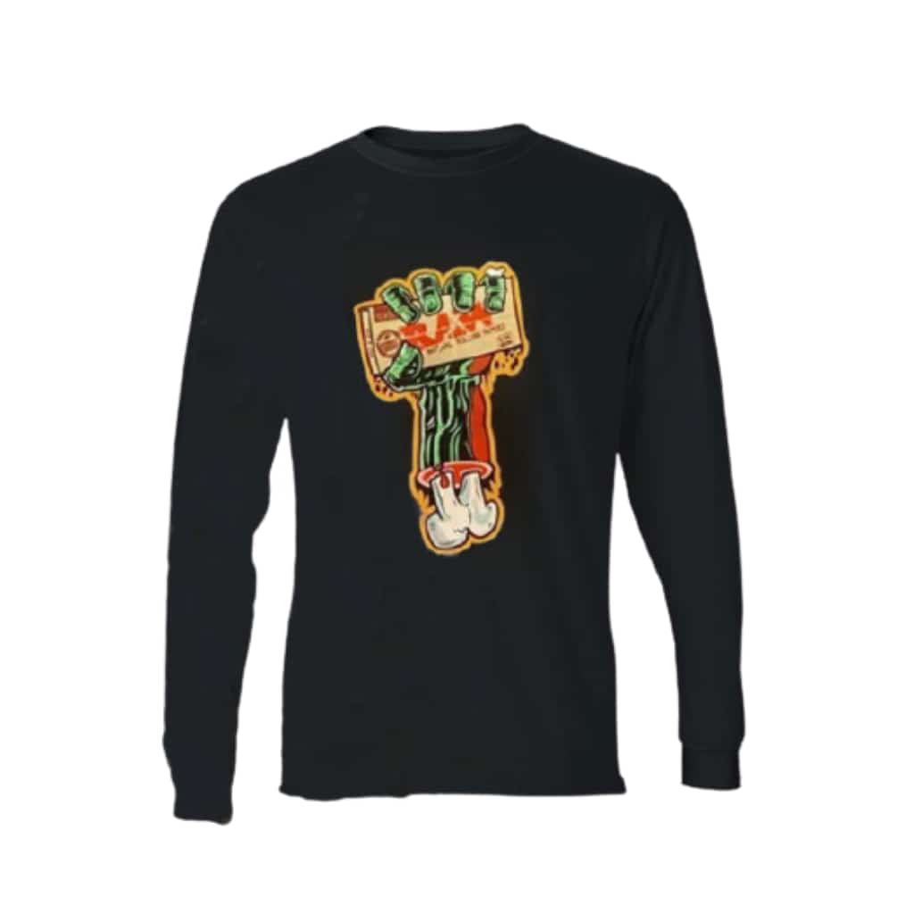 RAW Zombie Long Sleeve T-Shirt - Smoke Shop Wholesale. Done Right.