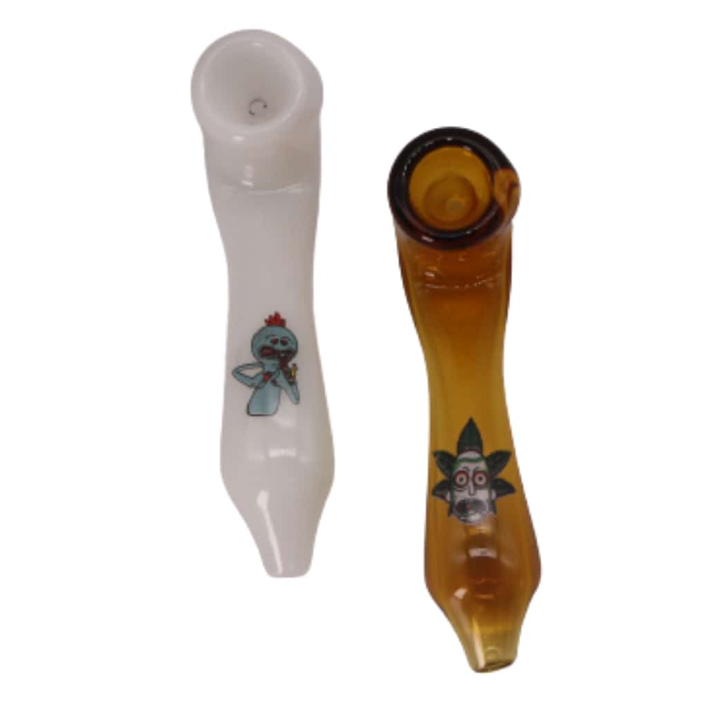 Rick & Morty Sherlock Glass Hand Pipe - Smoke Shop Wholesale. Done Right.